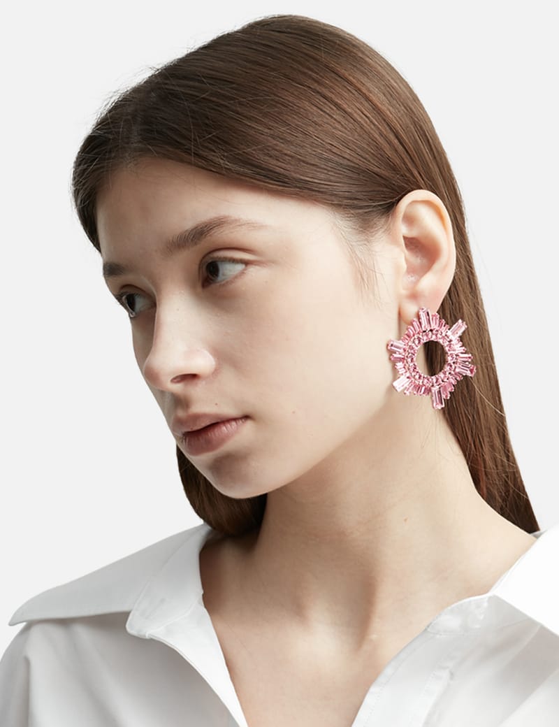 Amina Muaddi - MINI BEGUM EARRINGS | HBX - Globally Curated
