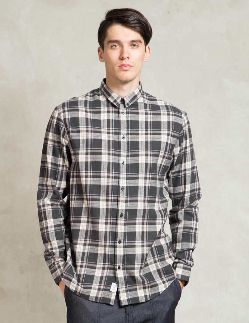 I Love Ugly. - Coffee Plaid L/S Shirt | HBX - Globally Curated