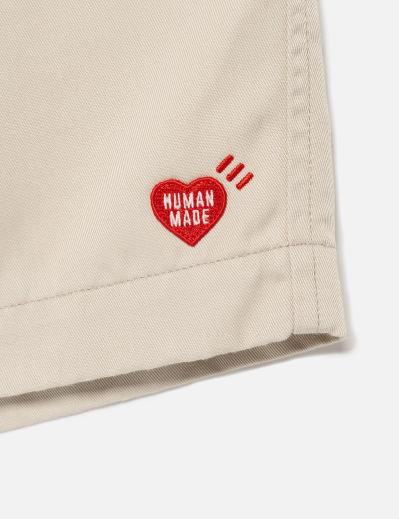 HUMAN MADE Skater Shorts ホワイト Human Made Skater Shorts - Lightweight twill shorts with a relaxed