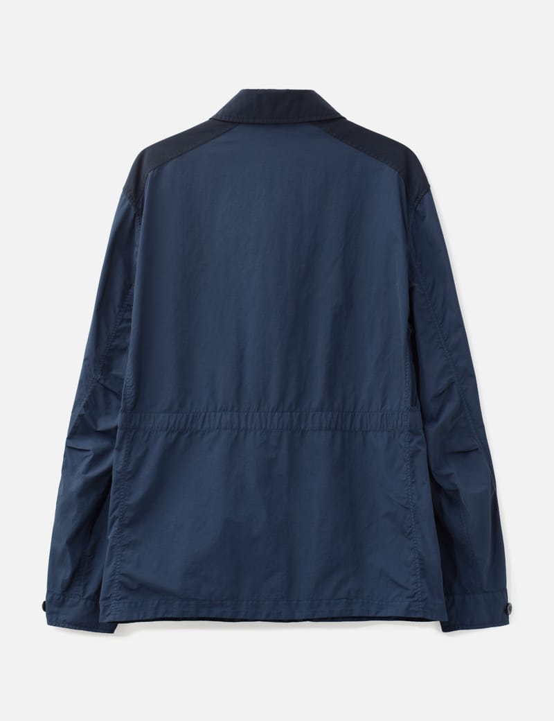 C.P. Company Flatt Nylon Mixed Button Lens Jacket - garment-dyed