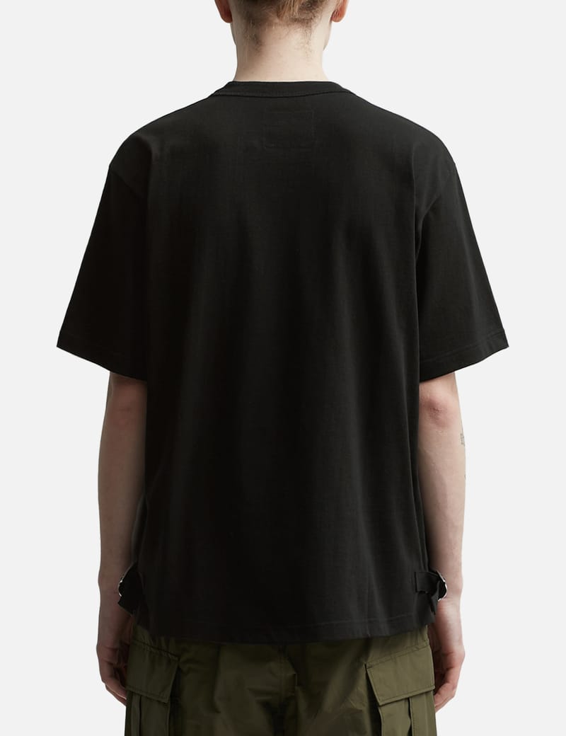 Sacai - NYLON TWILL X COTTON JERSEY T-SHIRT | HBX - Globally