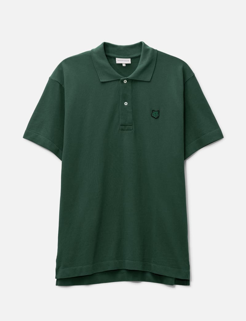 Maison Kitsuné - Bold Fox Head Patch Comfort Polo Shirt | HBX