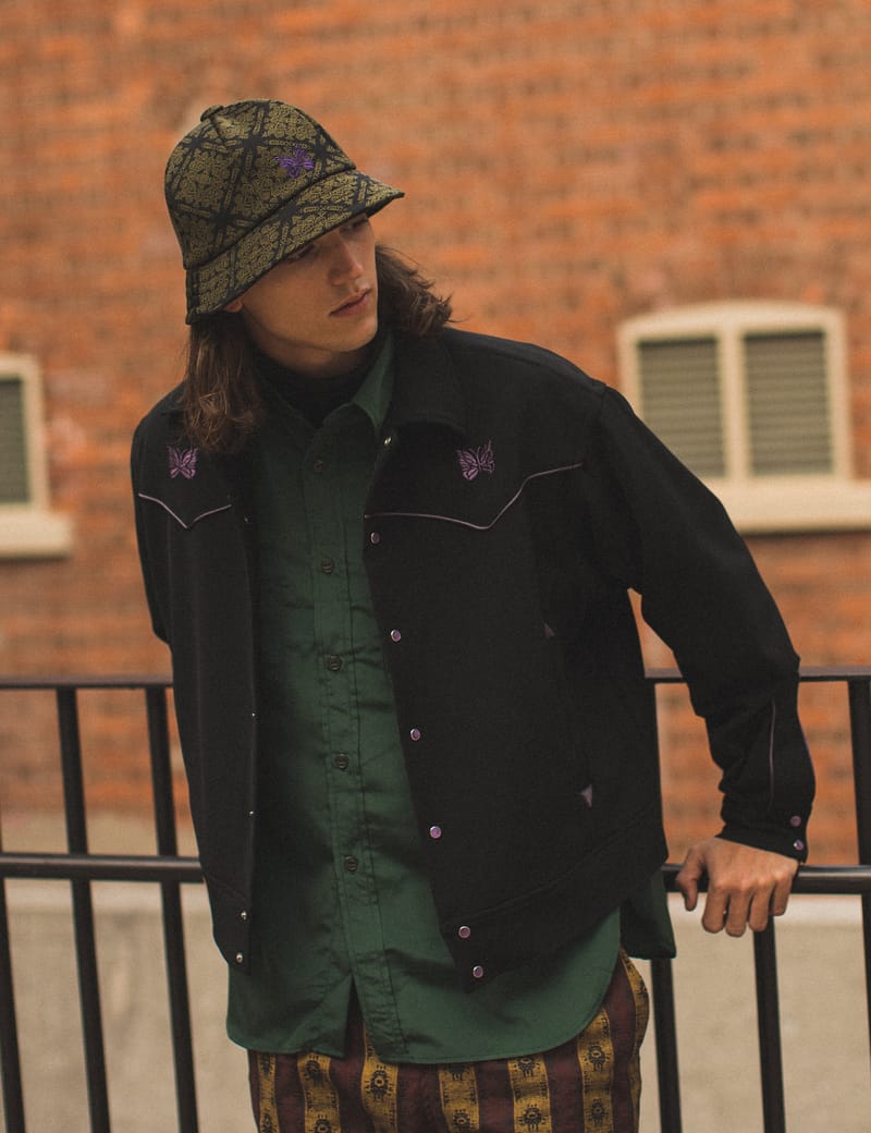 Needles FW22 piping cowboy jacket black | nate-hospital.com