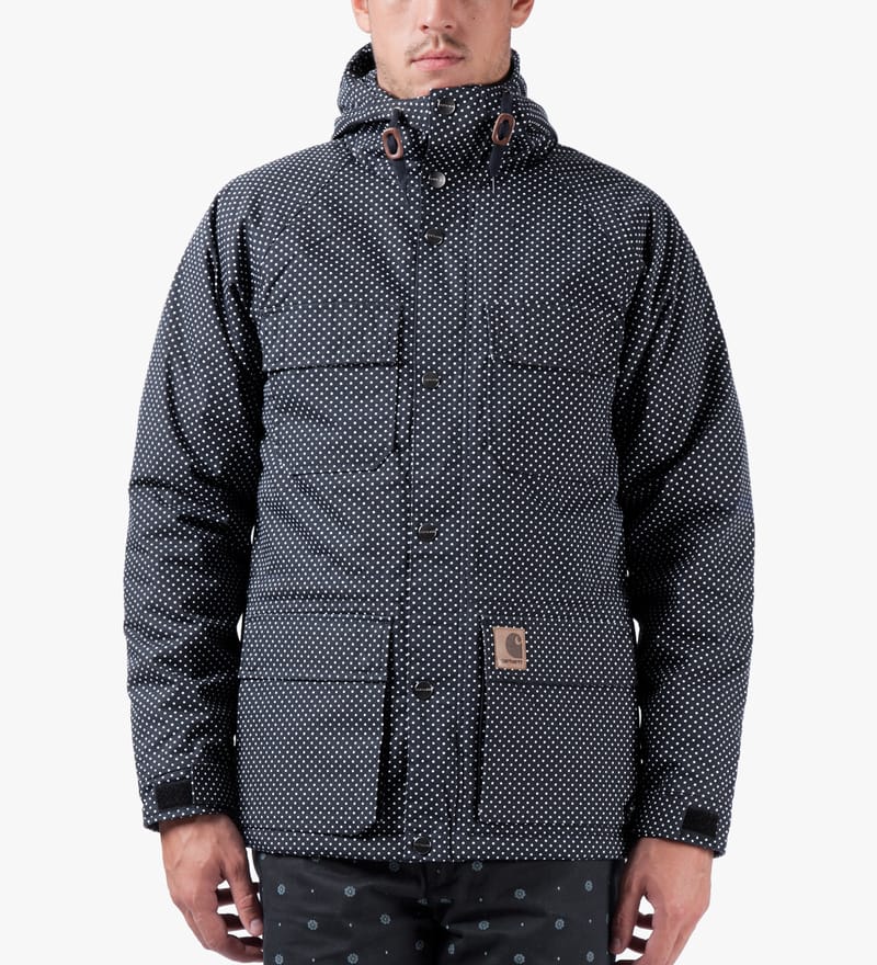 【超安い】 In Work Carhartt Progress Mosley Dot Polka Jet/White - ジャケット・アウター