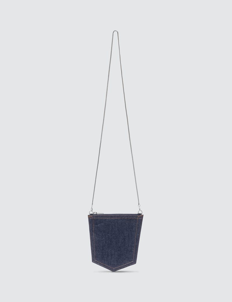 MM6 Maison Margiela - Denim Pocket Chain Cross Body Bag | HBX