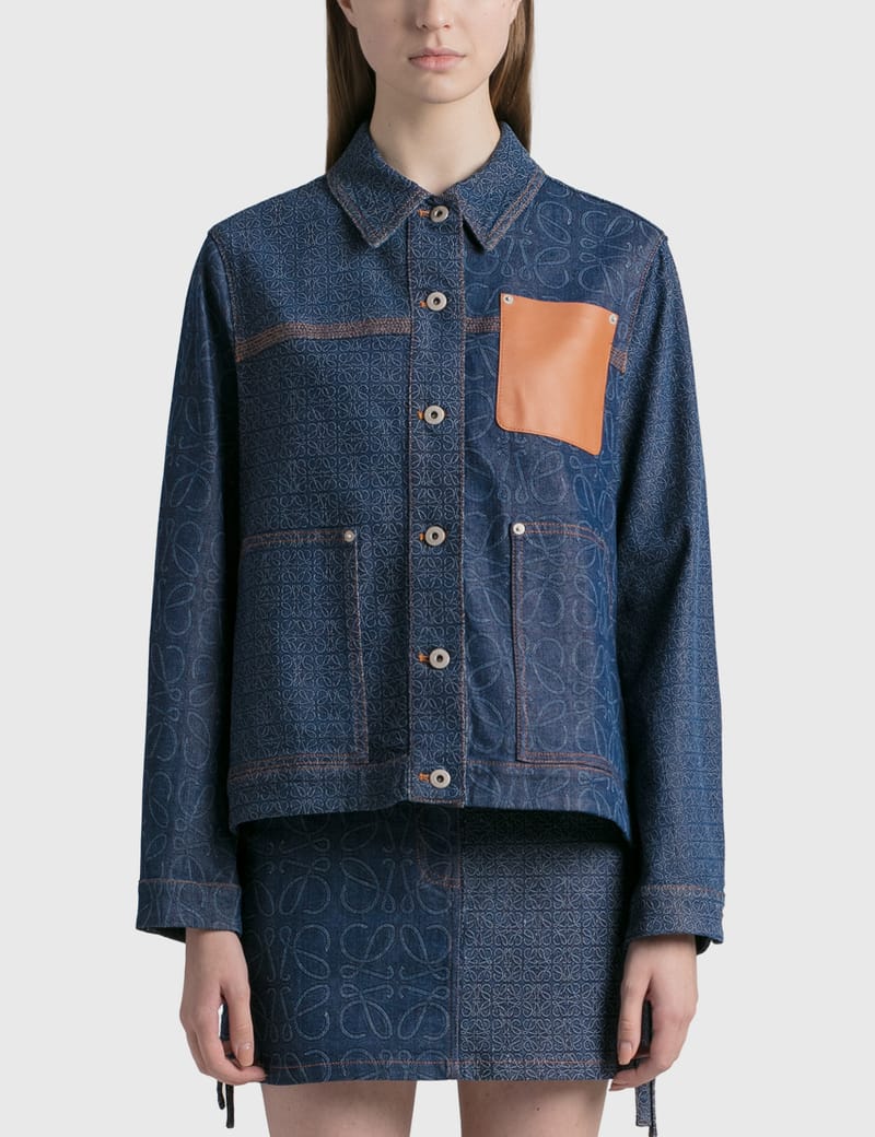 【LOEWE】 Workwear denim jacket Women's Workwear-style denim jacket | LOEWE | 24S