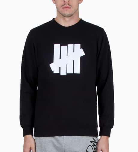 Undefeated - Black 5 Strike App.Crewneck Sweater | HBX - Globally