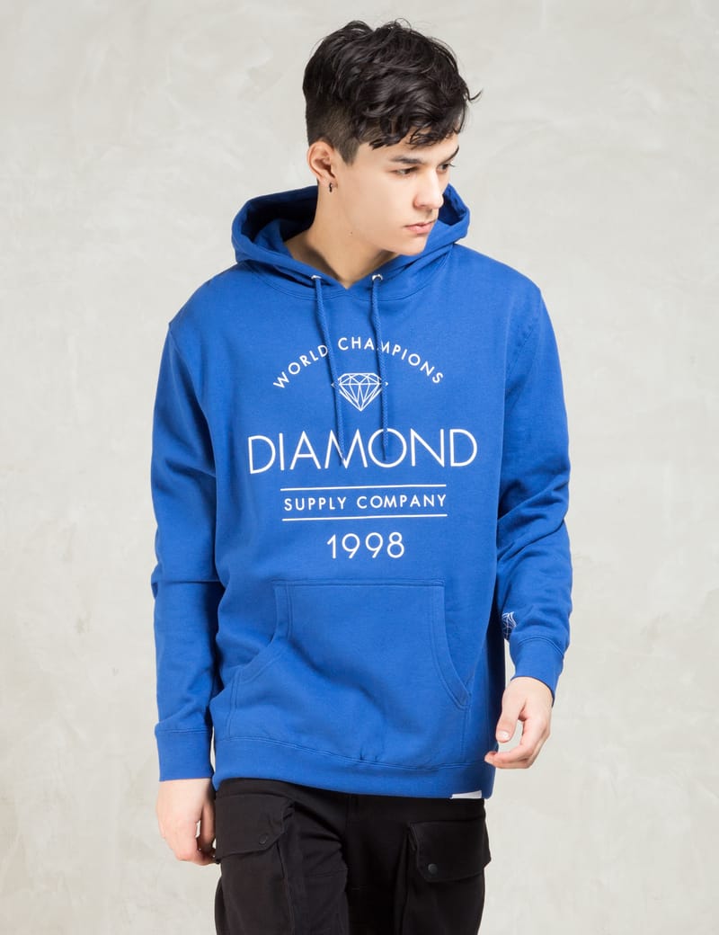 Blue discount diamond hoodie