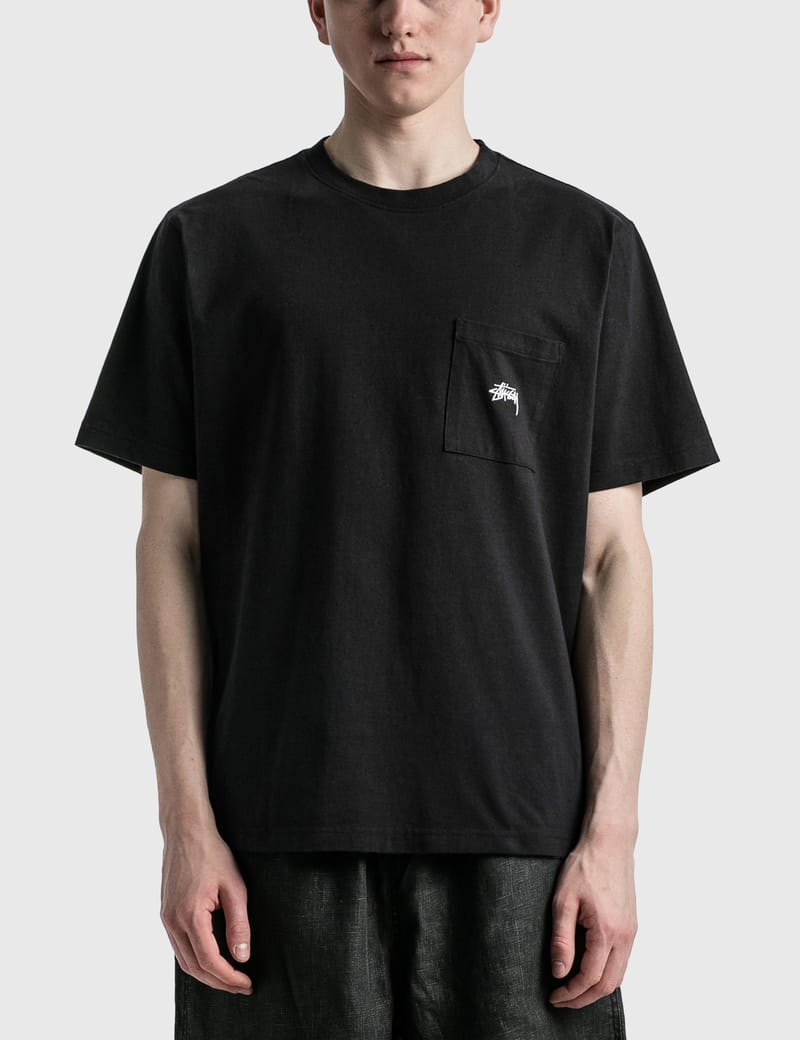 ★関税込★Stussy★Stussy Bones Stock T-Shirt Black★ Stussy Skull & Bones Pigment Dyed T-Shirt (Black) - 1904943