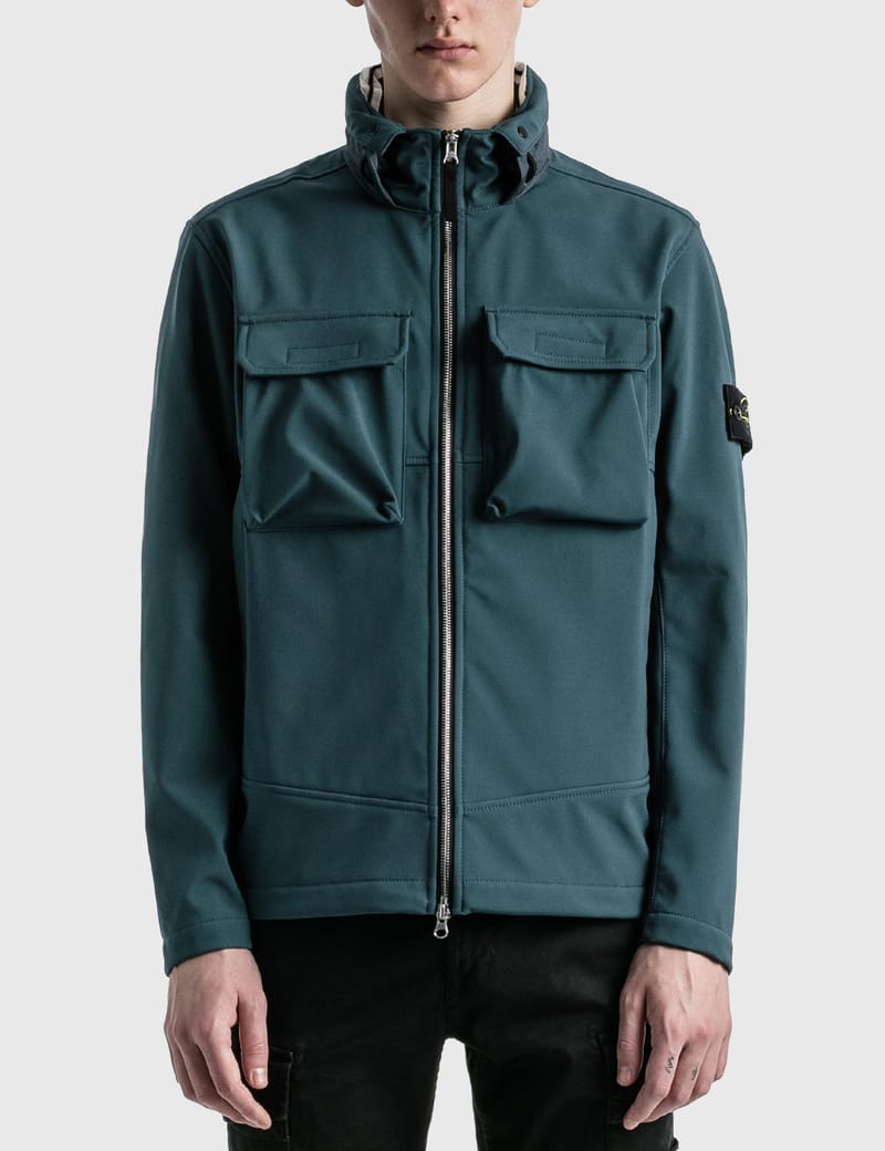 Stone Island - Soft-Shell Light Jacket | HBX - Globally