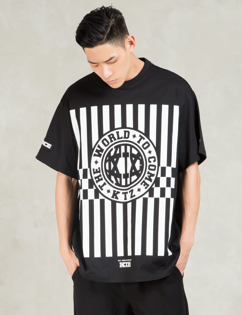 KTZ - Black S/S Stripe Logo T-Shirt | HBX - Globally Curated