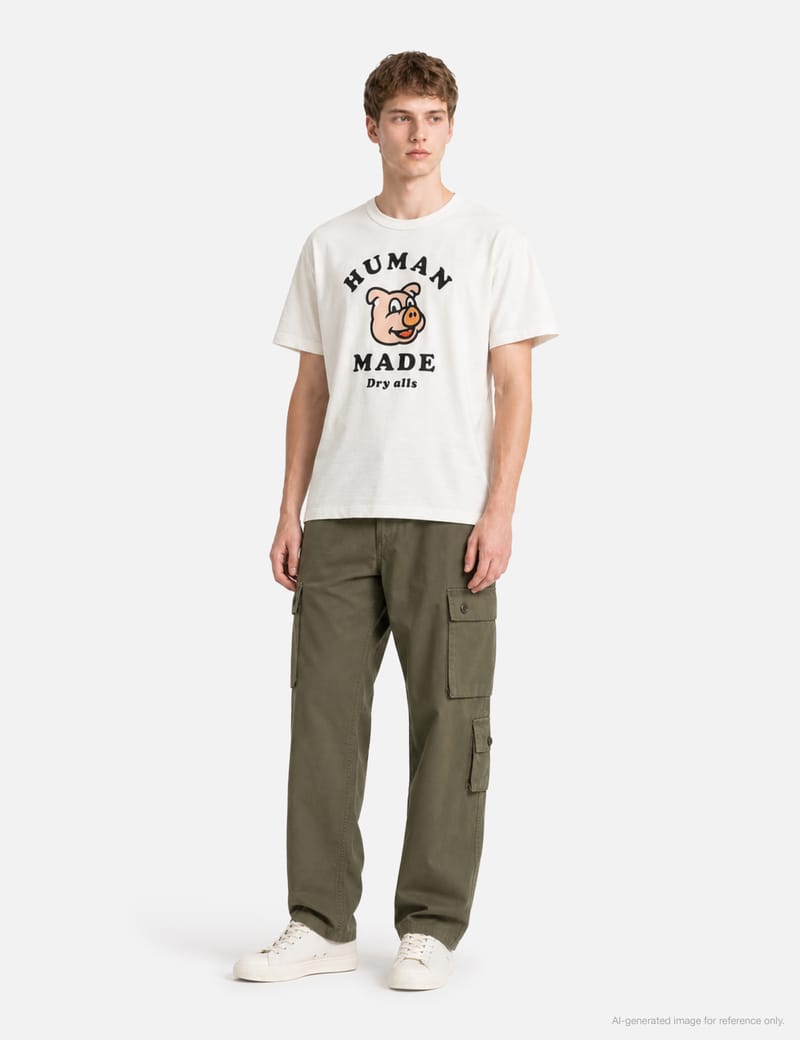 Human Made Graphic T-Shirt - Slub cotton tee with bold front and