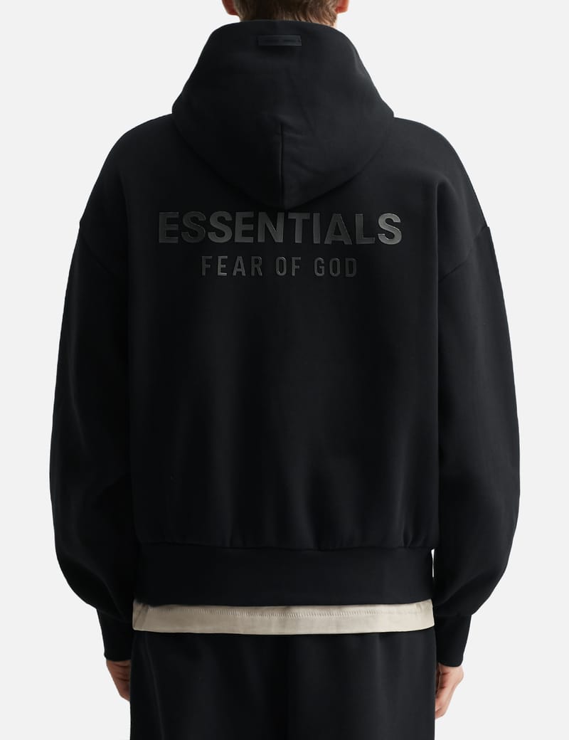 Fear of God Essentials - Classic Fit Fleece Zip-Up Hoodie | HBX