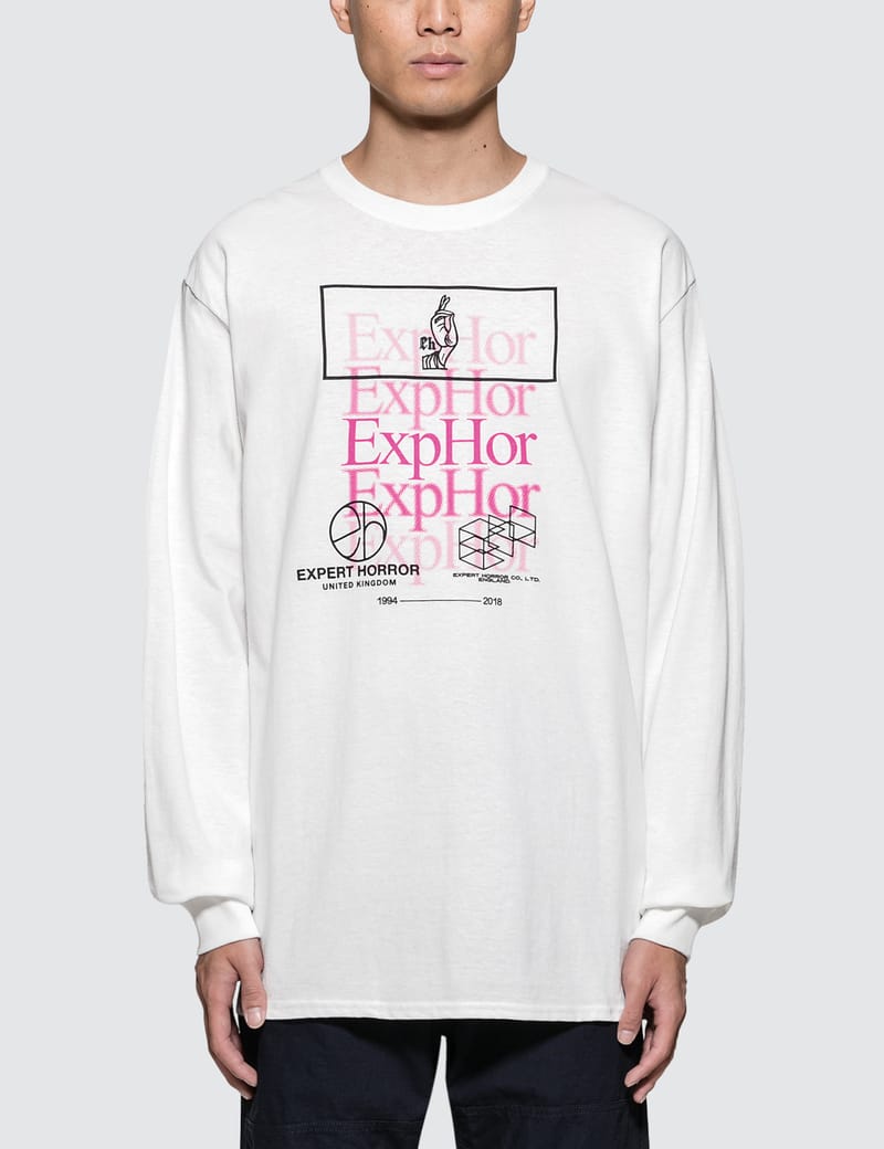 Expert Horror - Fade Logo Overprint L/S T-Shirt | HBX - HYPEBEAST