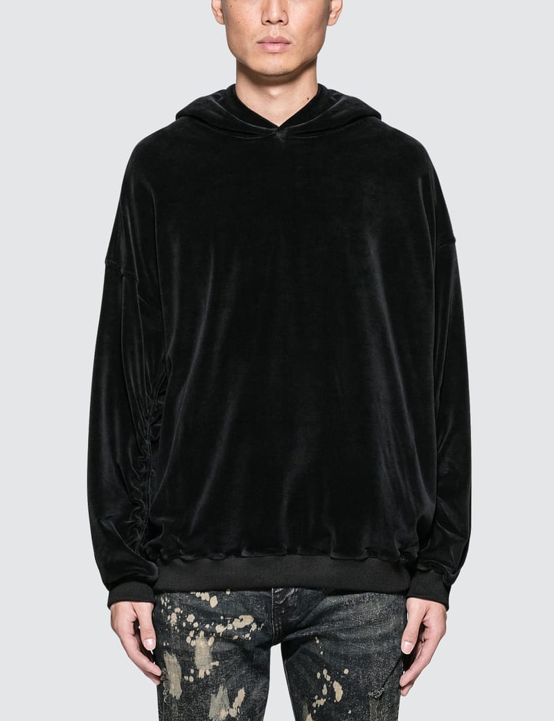 Velvet hoodie mens black discount