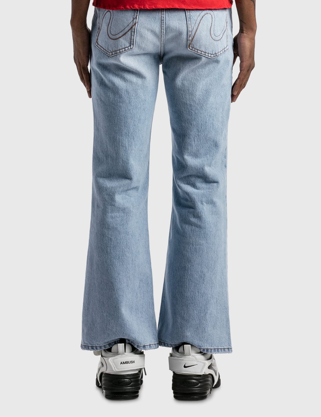 ERL - Distressed Denim Pants | HBX - Globally Curated Fashion and