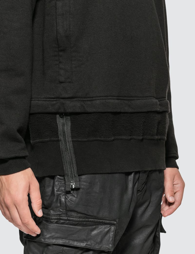 Stone Island Shadow Project - Invert Hoodie With Zip-Off Panel | HBX