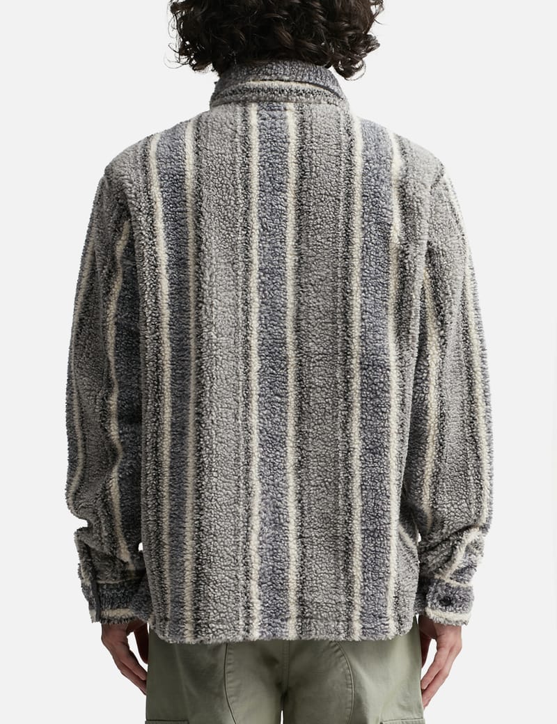 Stüssy - Striped Sherpa Shirt | HBX - HYPEBEAST 為您搜羅全球潮流