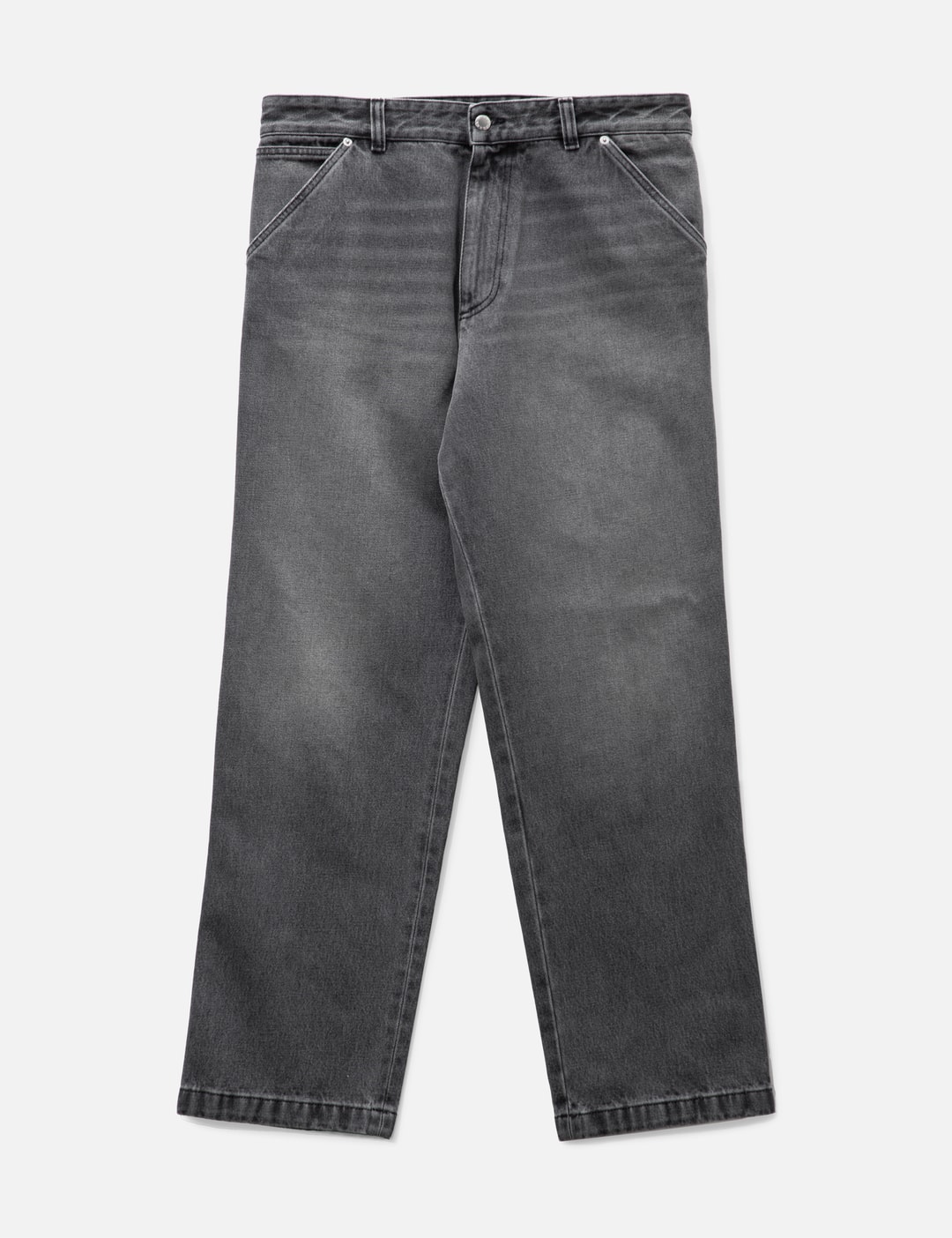 Prada - USED DENIM WIDE JEANS | HBX - Globally Curated Fashion and ...