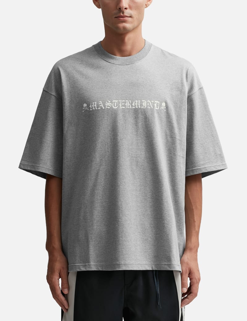 Mastermind Japan - Boxy Fit Rubbed Logo Short Sleeve T-shirt | HBX 
