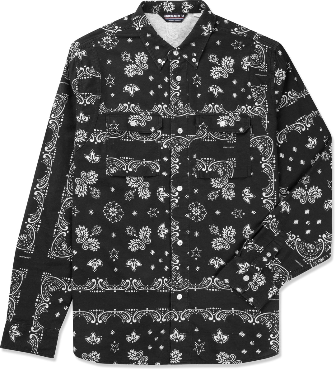 Undefeated Black Bandana Flannel Shirt HBX Globally Curated