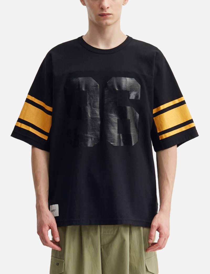＊難あり WTAPS 24SS QB black XL WTAPS QB / SS / COTTON - Relaxed cotton tee with graphic prints
