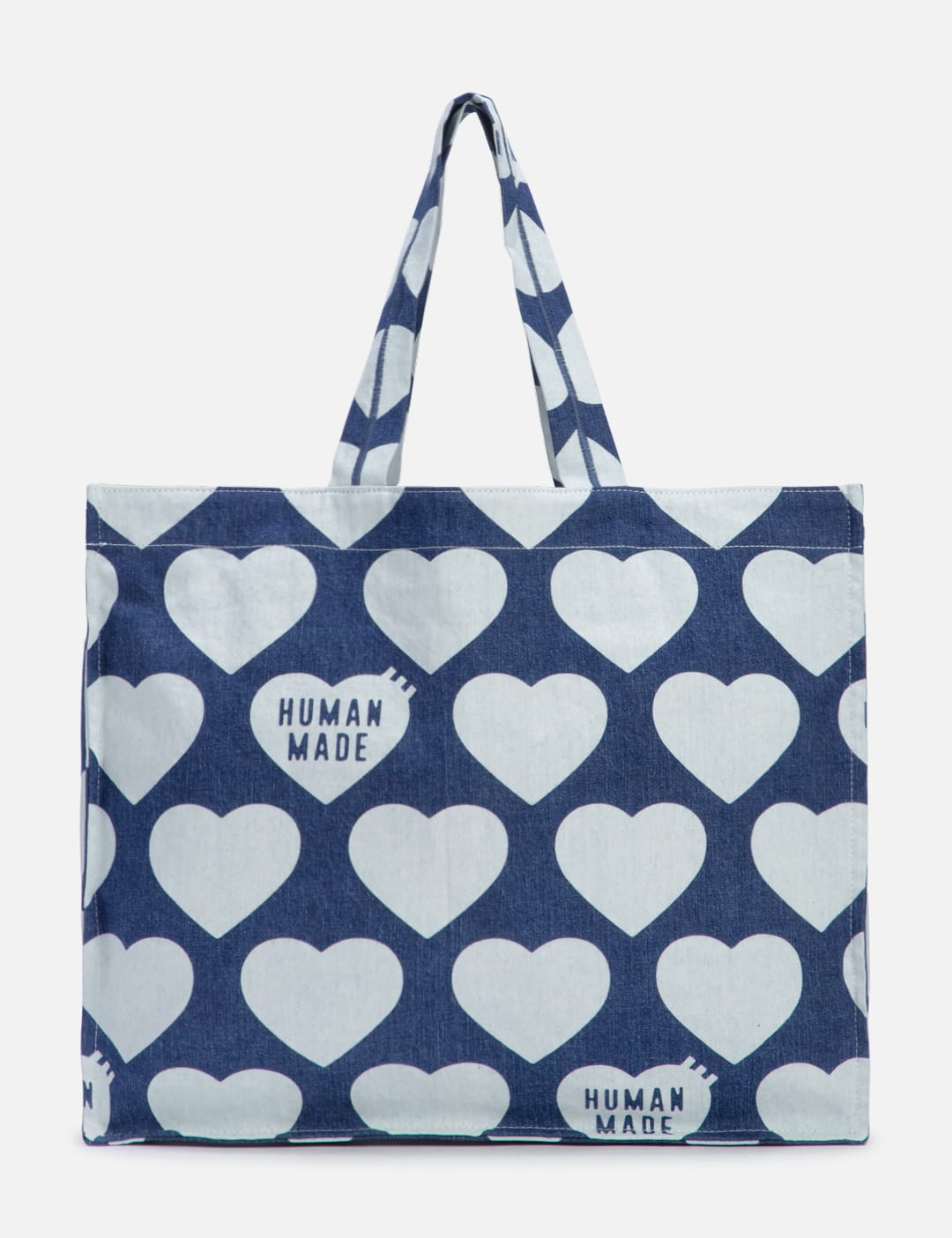 Human Made - Heart Denim Tote | HBX - Globally Curated Fashion and 