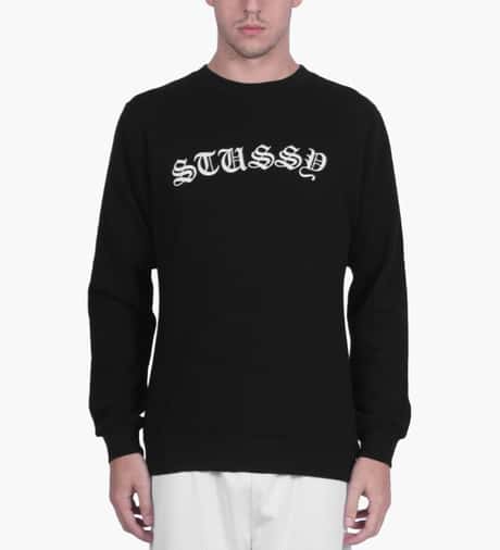 Stüssy - Black Gothic EMB. Sweater | HBX - Globally Curated 