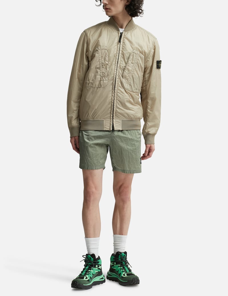 Stone Island - Garment Dyed Micro Yarn Packable Jacket | HBX