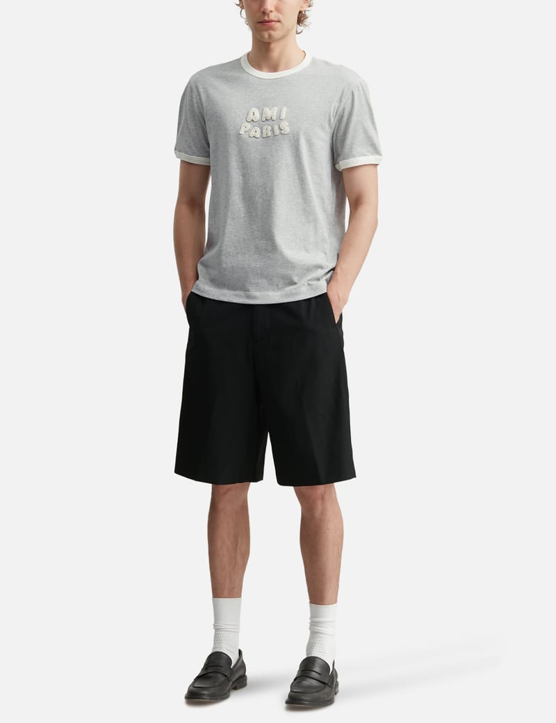Ami Cotton Ami Paris Knitted Patch T-Shirt - Lightweight cotton