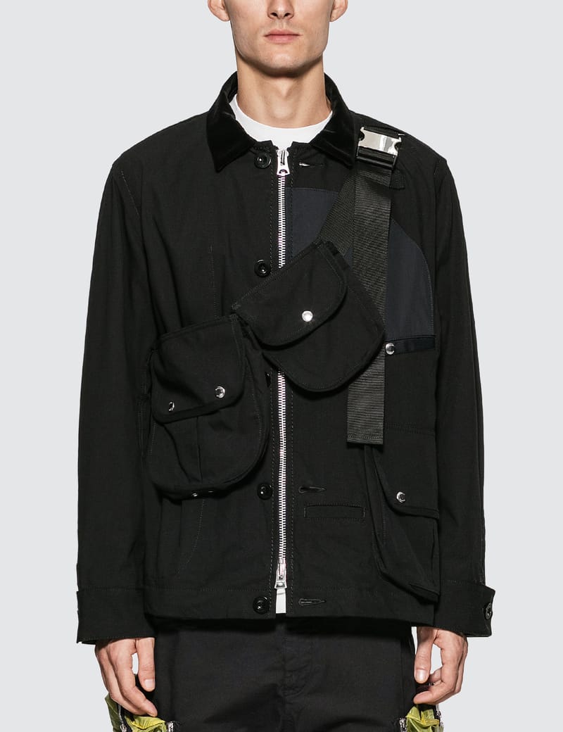 Sacai - Oxford Blouson Jacket | HBX - Globally Curated Fashion and