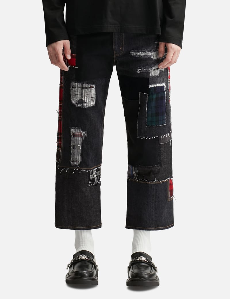 Archive Japanese Label Patchwork Denim 黒 Archive Japanese Label Patchwork Denim 黒