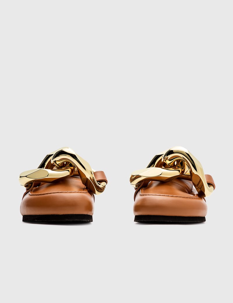 JW Anderson チェーン レザー ローファー ブラウン 36