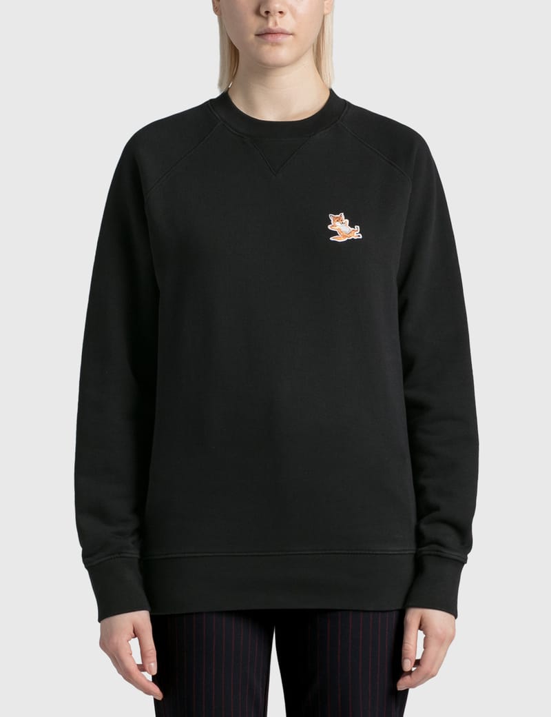 Maison Kitsuné - Chillax Fox Patch Classic Sweatshirt | HBX