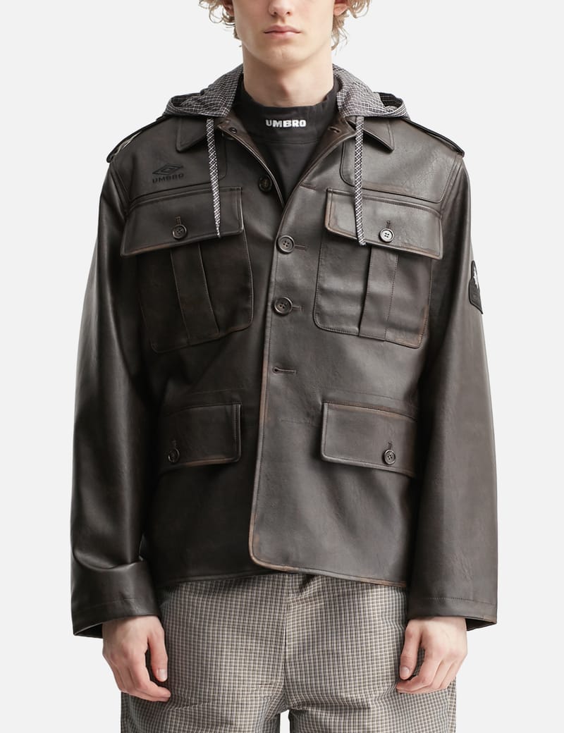 Umbro Umbro X Slam Jam Eco Leather Service Jacket - Loose-fit eco