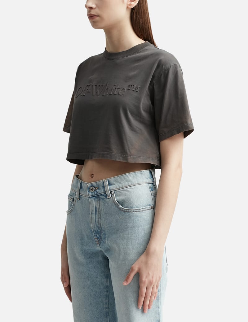 Off white cropped online t shirt