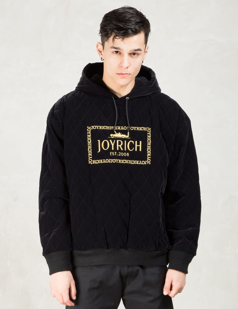 Joyrich - Black Classic Stamp Quilted Hoodie | HBX