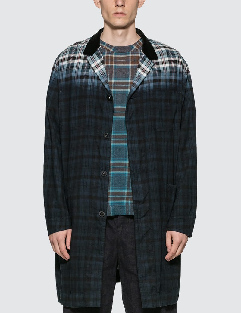 Sacai - Madras Check Coat | HBX - Globally Curated Fashion and