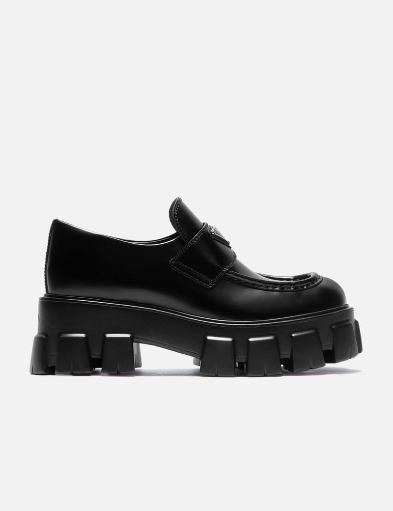 Prada - MONOLITH LOAFERS | HBX - Globally Curated Fashion and