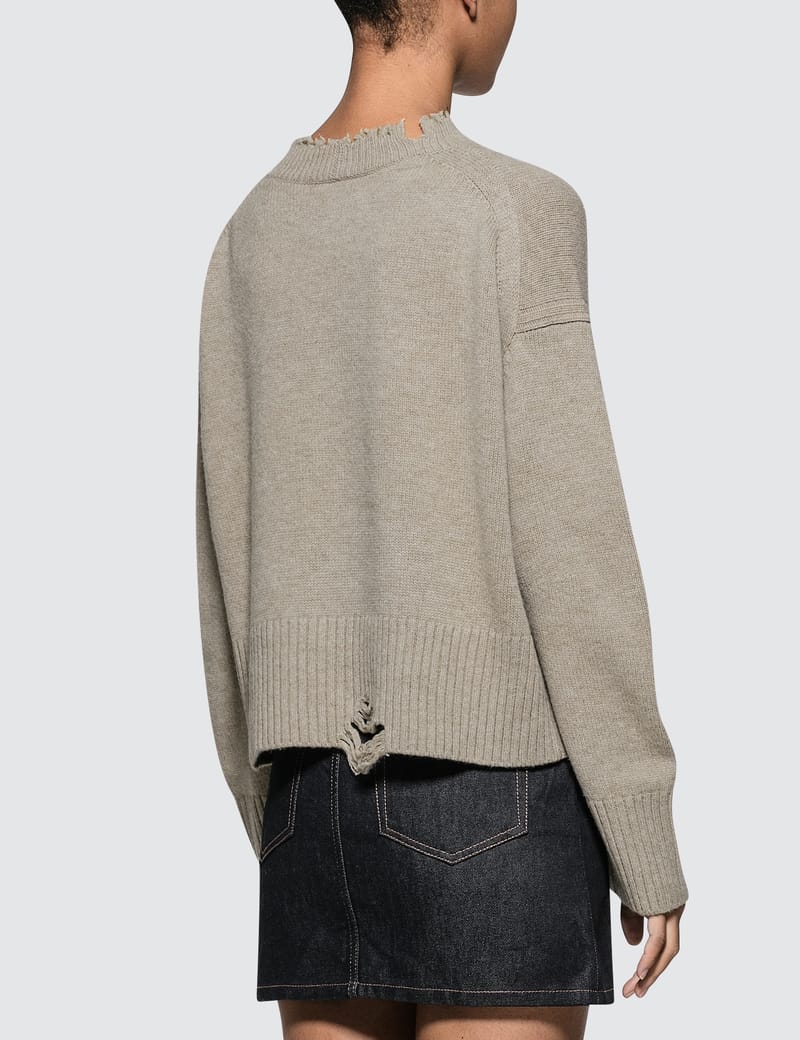 Helmut Lang - Distressed Sweater | HBX - Globally Curated