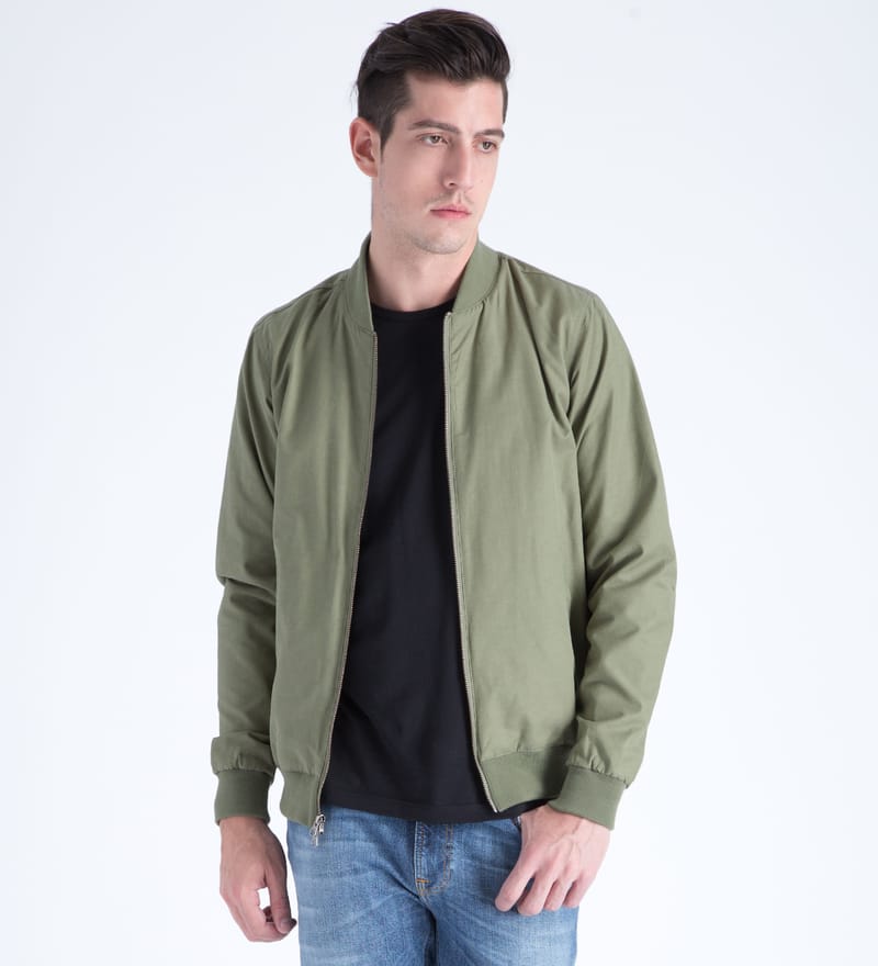 Saturdays Nyc - Olive Goose Bomber Jacket | HBX - Globally Curated