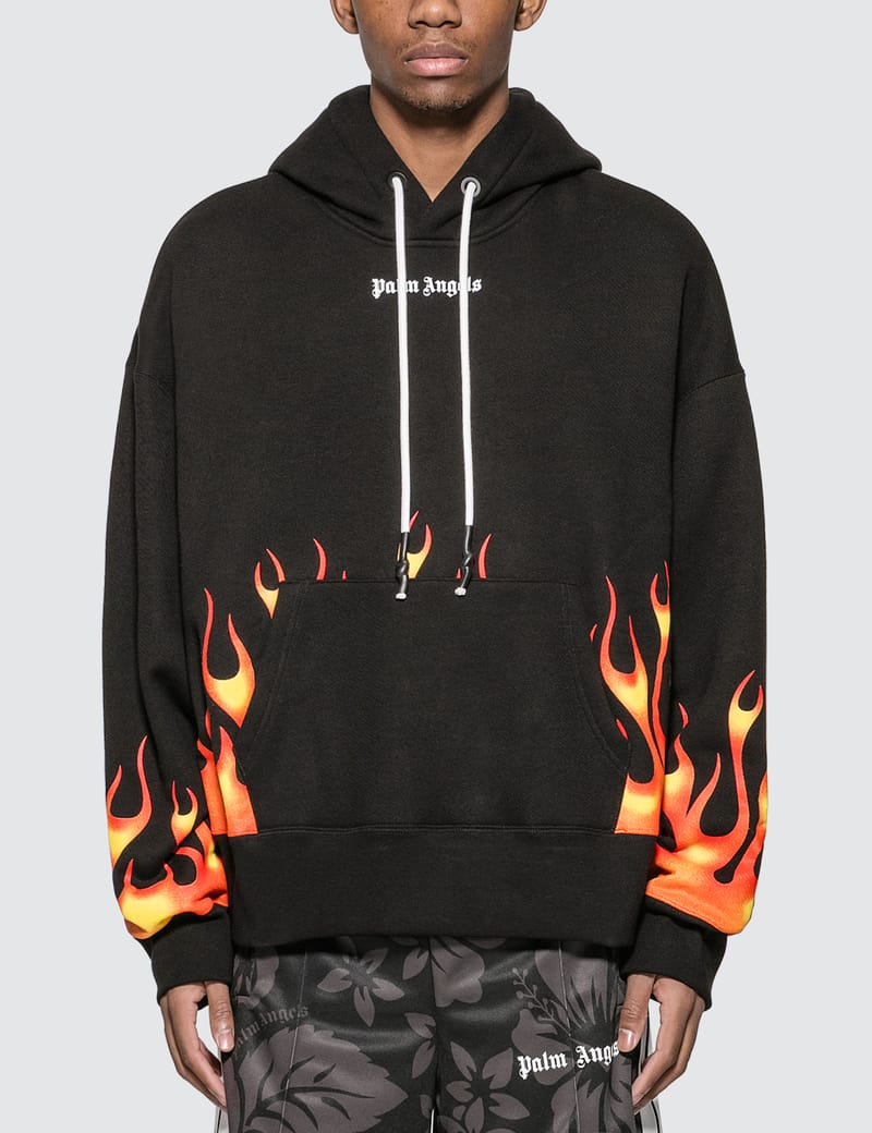 Palm angels fire outlet hoodie