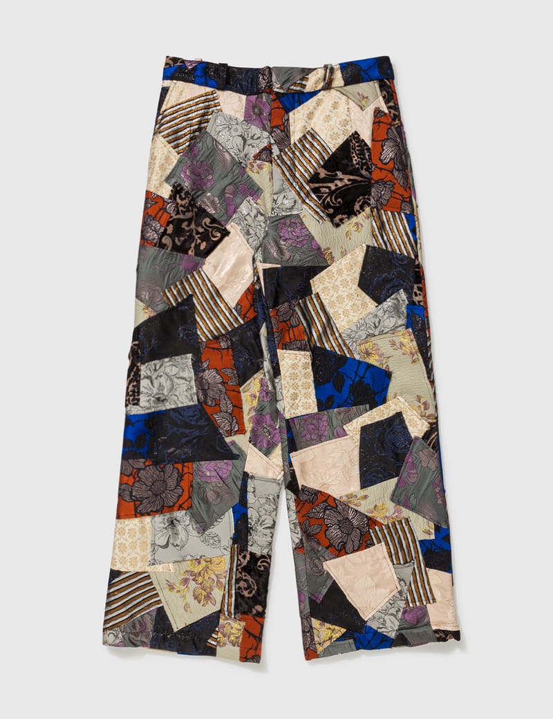 Patchwork Regular Fit Trousers