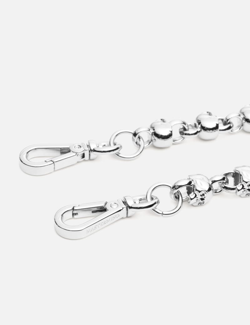 Mastermind Japan Wallet Chain - Premium silver skull motif chain