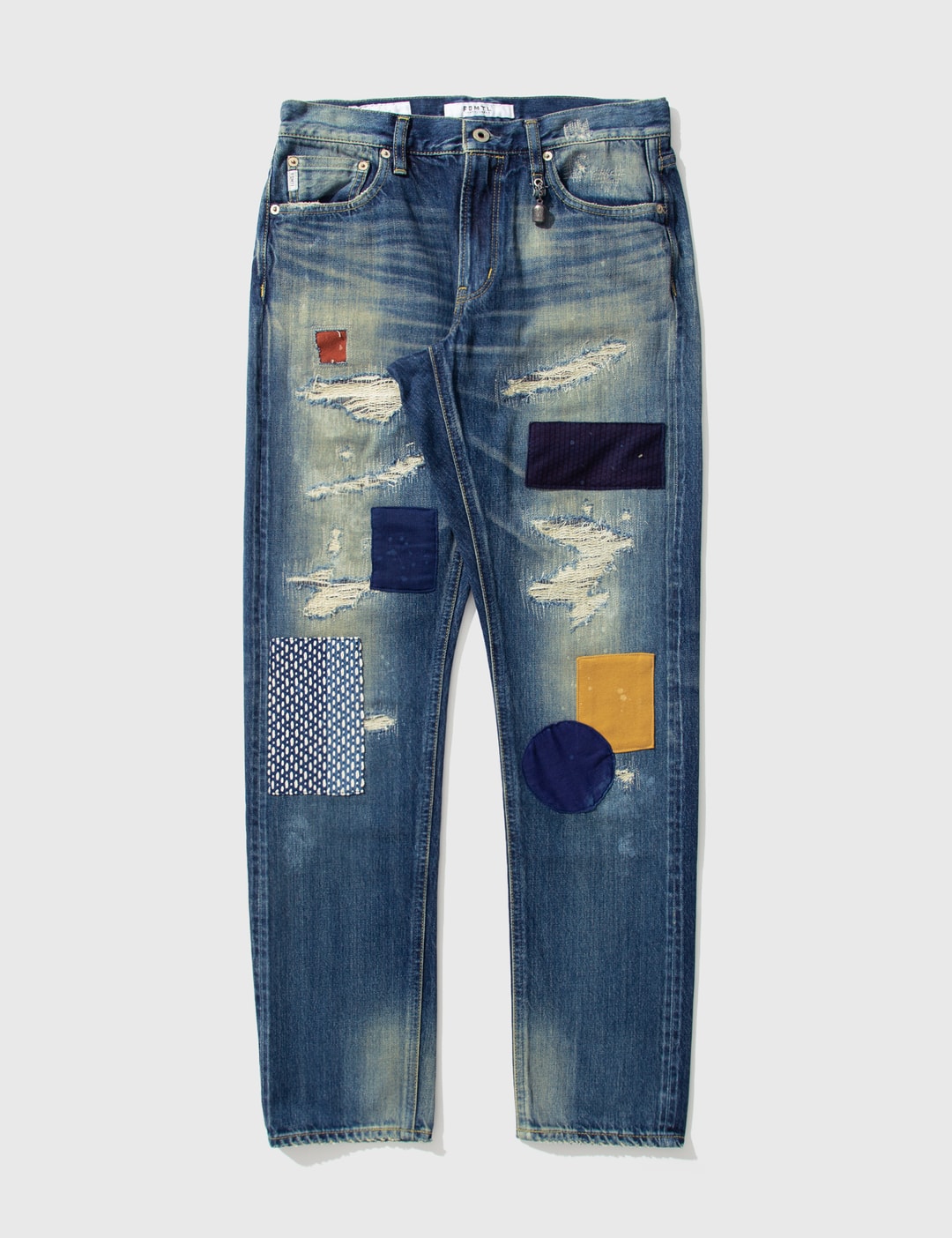 FDMTL - Slim Fit Straight Denim Jeans | HBX - Globally Curated Fashion ...