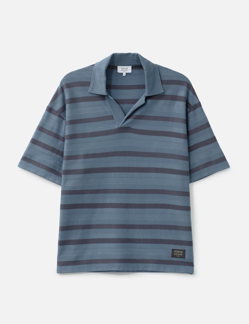Maison Kitsuné - Double Fox Head Patch Polo | HBX