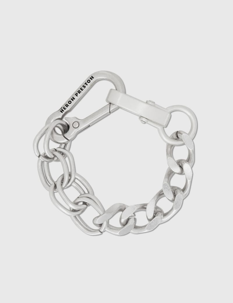 Heron Preston Silver Dip Dye Multichain Bracelet Heron Preston