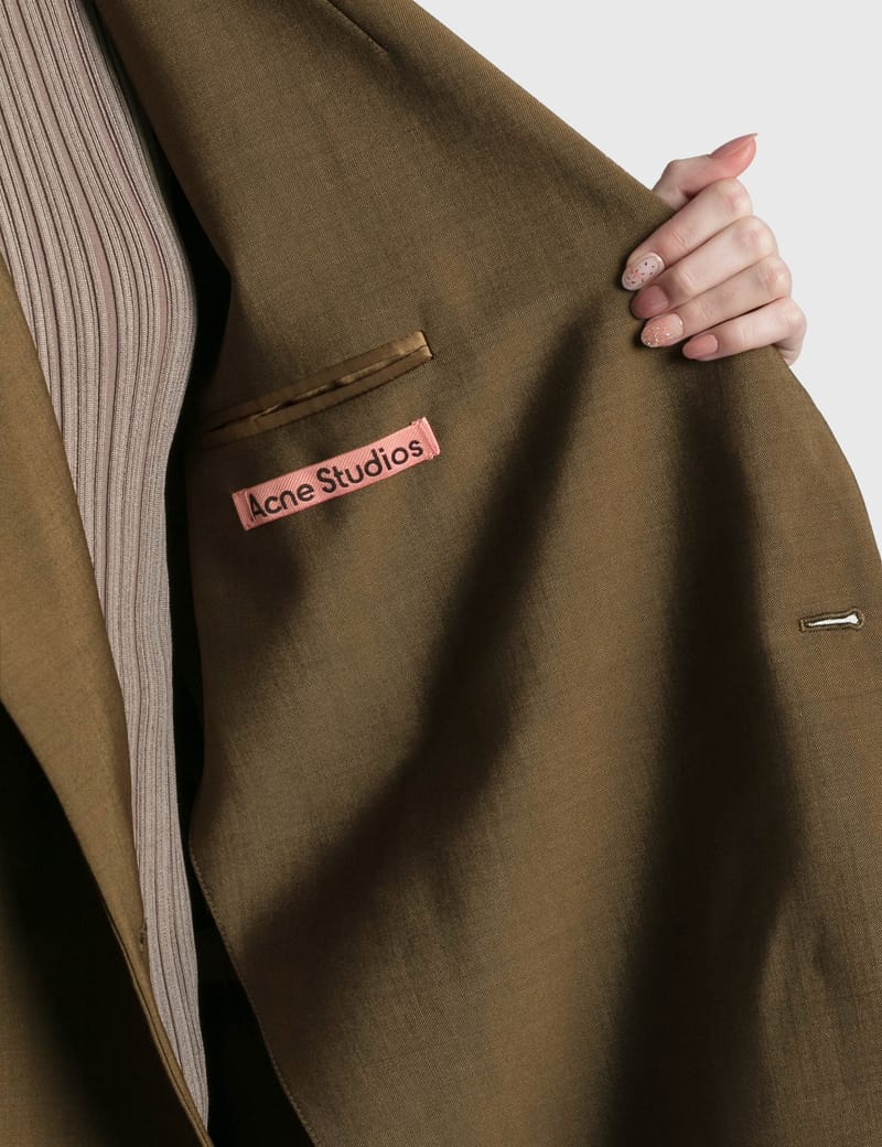 Acne Studios - Jamila Wool Mohair Blended Blazer | HBX