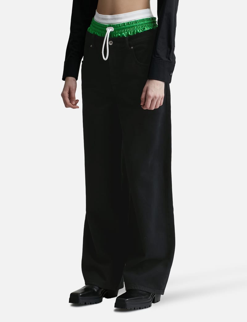 新作☆【alexanderwang】Cut Out トラウザー alexanderwang アレキサンダーワング コットン ワッフルサーマル