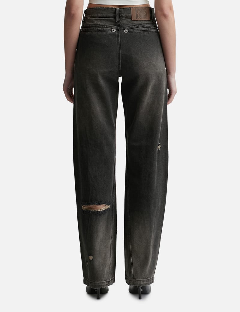 Lesugiatelier - DAMAGED DENIM JEANS | HBX